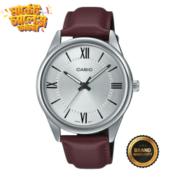 Casio MTP-V005L-7B5UDF Brown Leather Strap Watch For Men