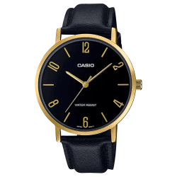 Casio MTP-VT01GL-1B2UDF Standard Golden Belt Watch For Men